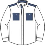 Chemise avec poches fabriquée au Portugal
