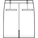 Jupe courte crée par Vestitex