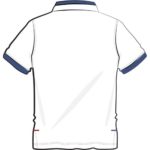 Polo blanc en coton produit par fournisseur textile